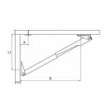 Supporto pieghevole in lega anodizzata