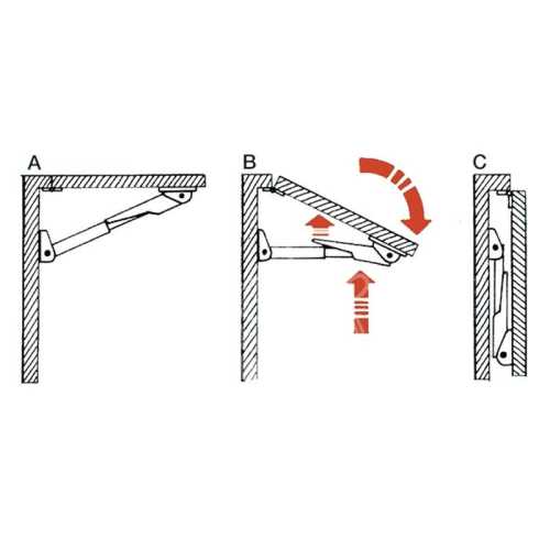 Supporto pieghevole in lega anodizzata