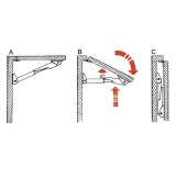 Supporto pieghevole in lega anodizzata