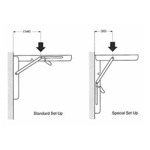 Supporto pieghevole in acciaio inox