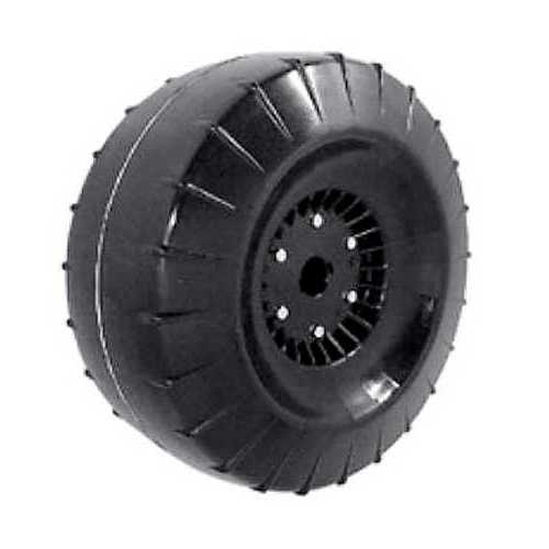 Ruote in plastica per carrelli su sabbia