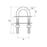 Golfare in acciaio inox AISI 316 misure