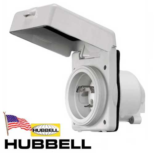 Spina ad incasso 16A HUBBELL