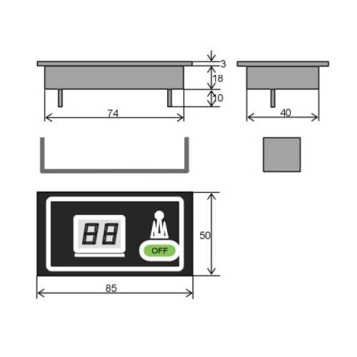 Pannello LCD contametri catena