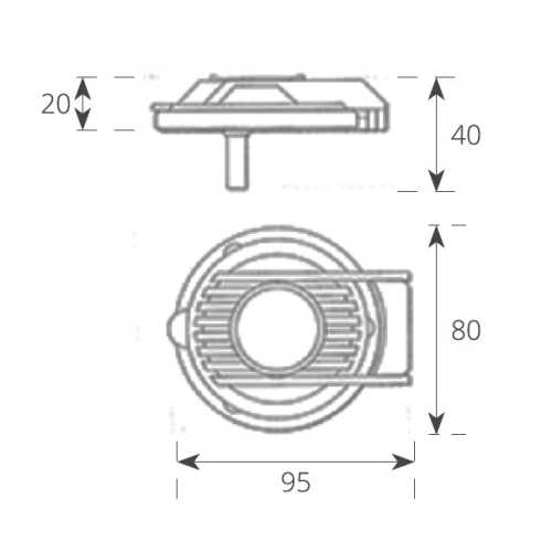Pulsante verricello a piede Lofrans