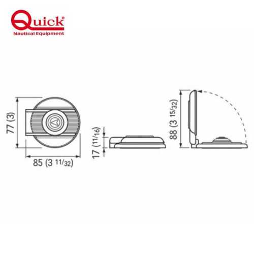 Pulsante verricello a piede Quick