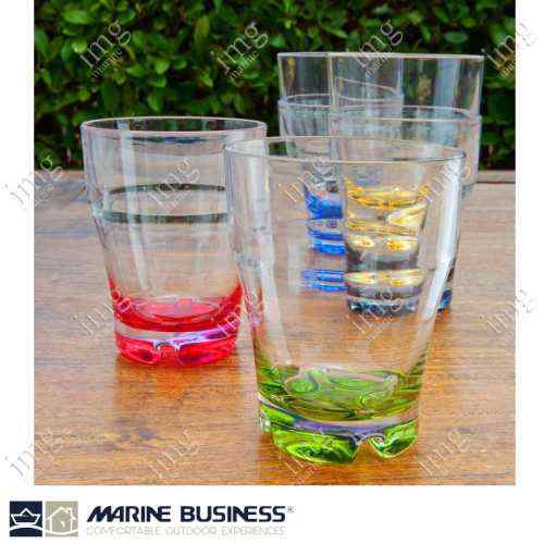 Bicchieri Colors da Bibita impilabili infrangibili Marine Business