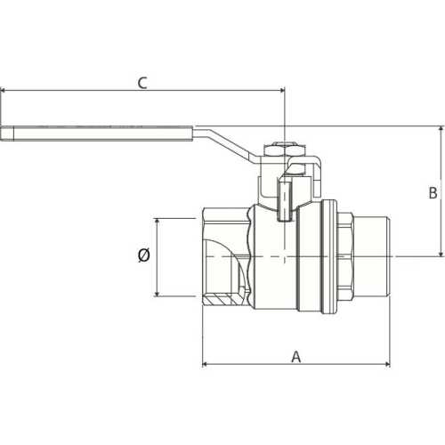 Valvola a sfera acciaio inox AISI316 Red