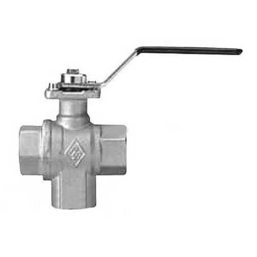 Valvola in ottone tre vie