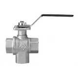 Valvola in ottone tre vie