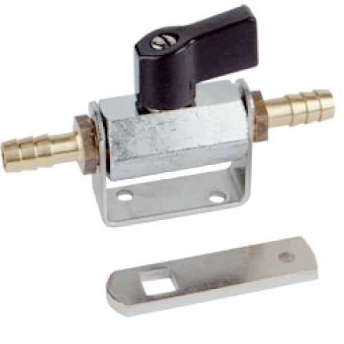 Rubinetto carburante ottone cromato Rubinetto carburante ottone cromato