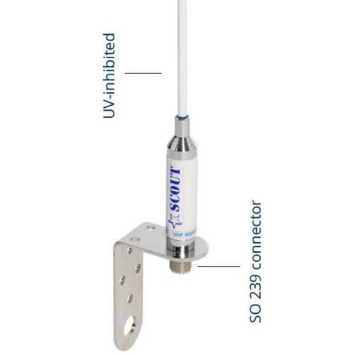 Antenna VHF barca vela KM-3F SCOUT