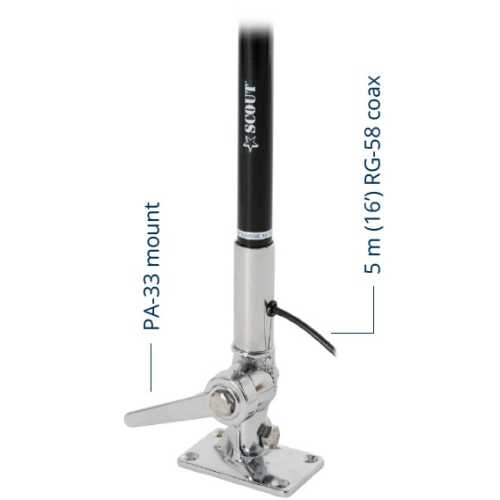 Esempio montaggio Antenna VHF per barca a motore KS-42 SCOUT