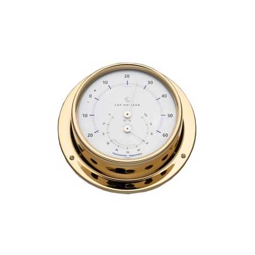 Termoigrometro Ø110 ottone lucido Cap Horizon