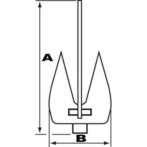 Ancora Britany in acciaio zincato