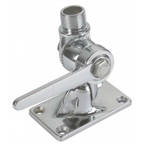 Base antenna doppio snodo AISI 316