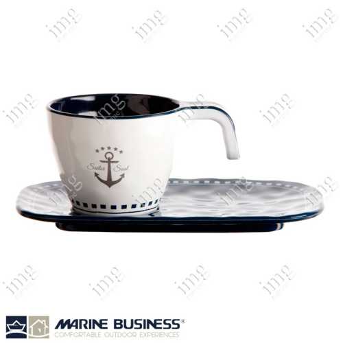 Tazzine caffè Sailor Soul Marine Business in melamina infrangibili