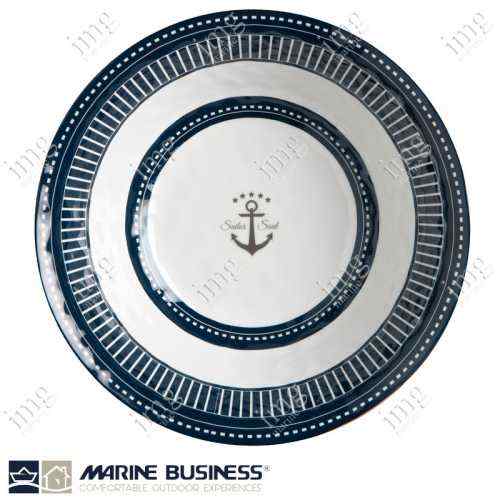 Insalatiera con posate Sailor Soul Marine Business infrangibile in melamina