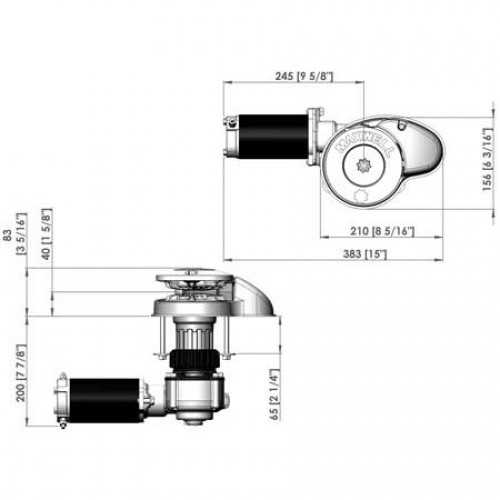 Verricello salpa ancora Maxwell RC6