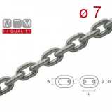 Catena calibrata zincata MTM Ø 7 per verricelli