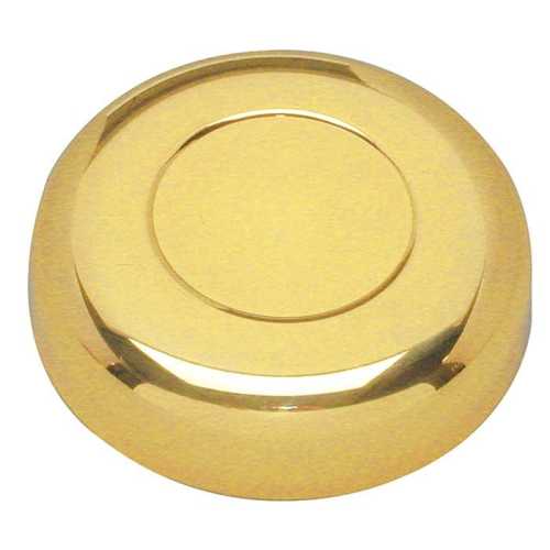 Coprimozzo ottone lucido per ruote timone