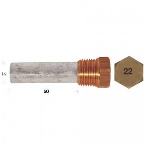 Anodo Barrotto motore Yanmar LH 16x50