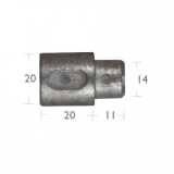 Anodo Barrotto motore Aifo 20x20