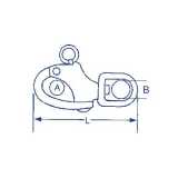 Moschettone Spi occhio girevole MTM CD misure