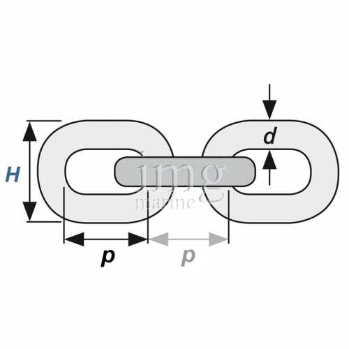 Catena calibrata G40 Ø 7 Rigamonti
