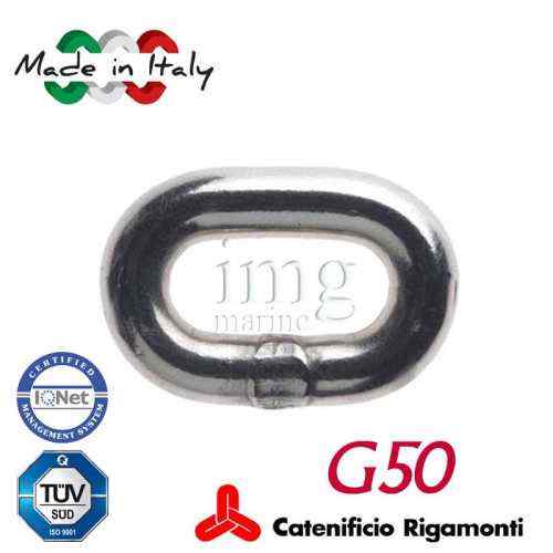 Catena calibrata inox G50 Ø 10 passo 28 Rigamonti