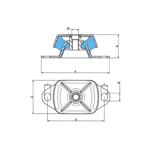 Supporto antivibrante QS