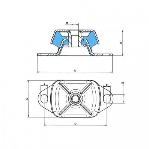 Supporto antivibrante QL
