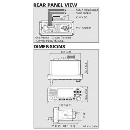 VHF fisso Icom IC-M330M