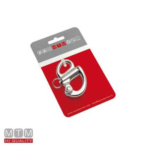 Moschettone a scatto con occhio fisso MTM 70 mm