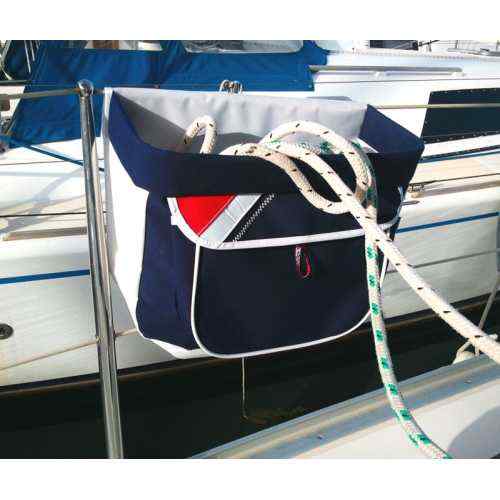 Sacca portacime per battagliola o pozzetto Navishell blu