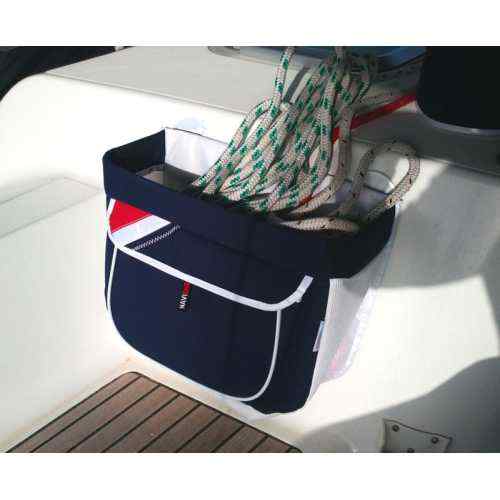 Sacca portacime per battagliola o pozzetto Navishell blu