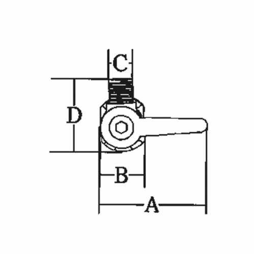 Base antenna snodata in nylon Marine Town disegno