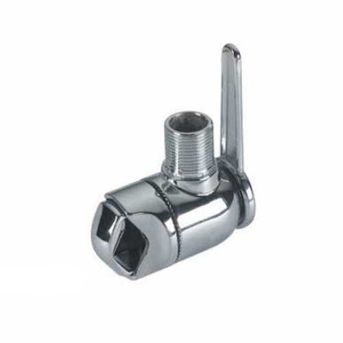 Base antenna a morsetto in ottone cromato