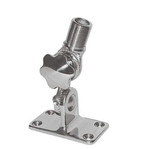 Base antenna doppio snodo AISI 316