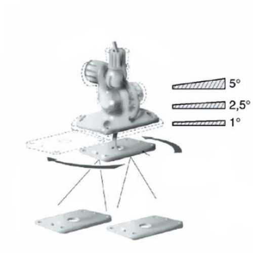 Spessori per base antenna rettangolare