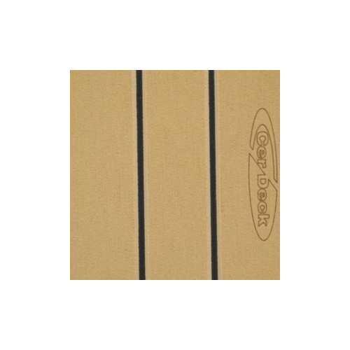 Teak sintetico in foglio CER DECK colore Teak con fughe nere