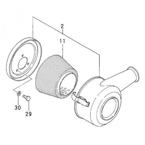 Filtro aria Yanmar 2GM-3GM disegno