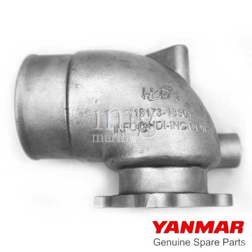 Scarico a gomito Yanmar 4LHSTE lato