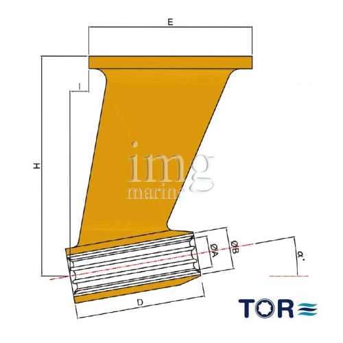 Supporto linea asse a base TOR