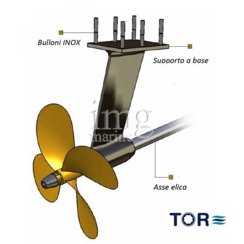Supporto linea asse a base TOR
