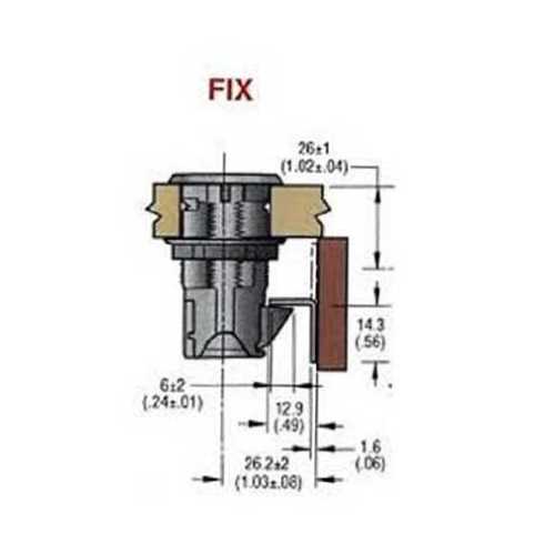 Chiusura a pulsante Southco Point Aggancio fisso