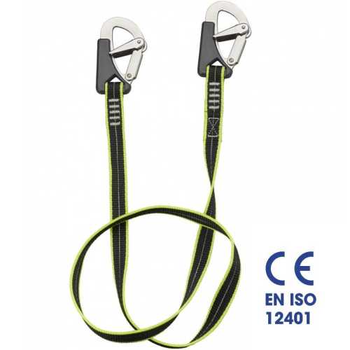 Cordone ombelicale 2 moschettoni Plastimo EN ISO 12401 nastro di sicurezza