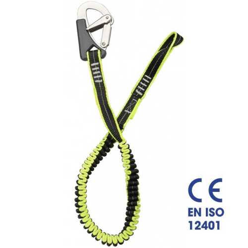 Cinghia sicurezza cordone ombelicale elastico 1 moschettone Plastimo EN ISO 12401