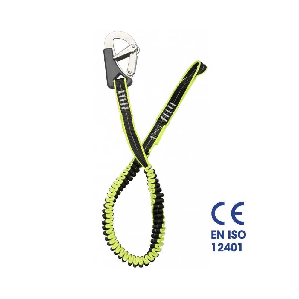 Cinghia sicurezza cordone ombelicale elastico 1 moschettone Plastimo EN ISO 12401