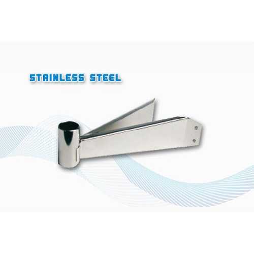 Staffa in acciaio inox AISI 316 V9123 per fissaggio all'albero di antenne Glomex Avior e Thalita